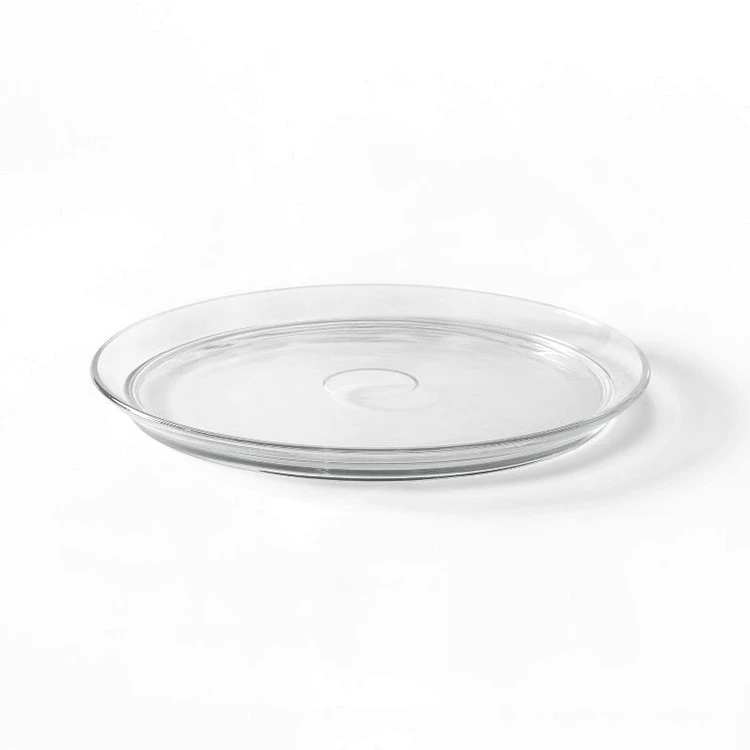 Dessertteller aus Glas mit antikem Goldrand