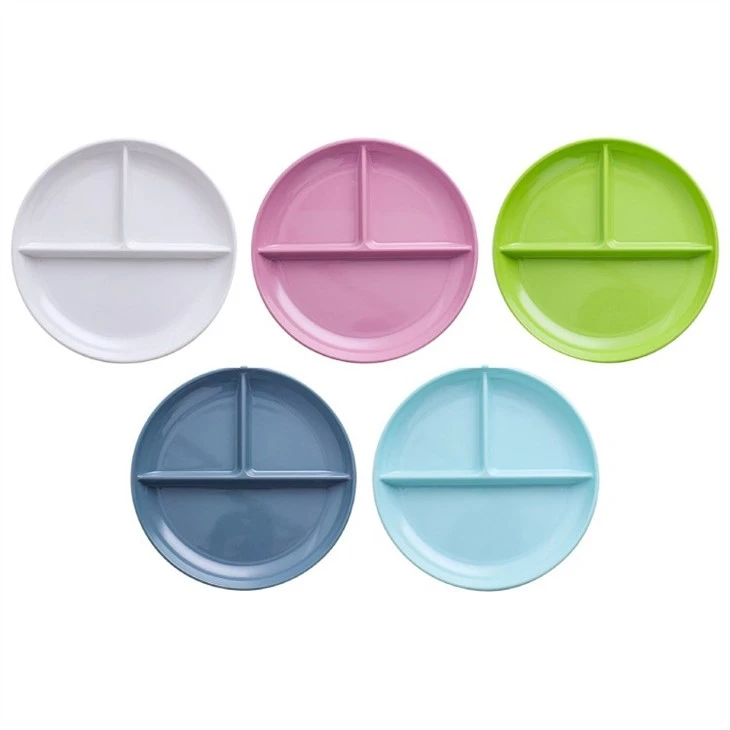melamine divided dinner plates 3