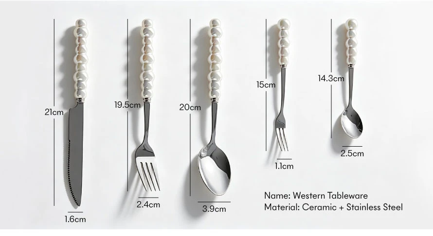 ceramic handle cutlery set 2