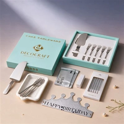 Kuchenmesser- und Gabelset